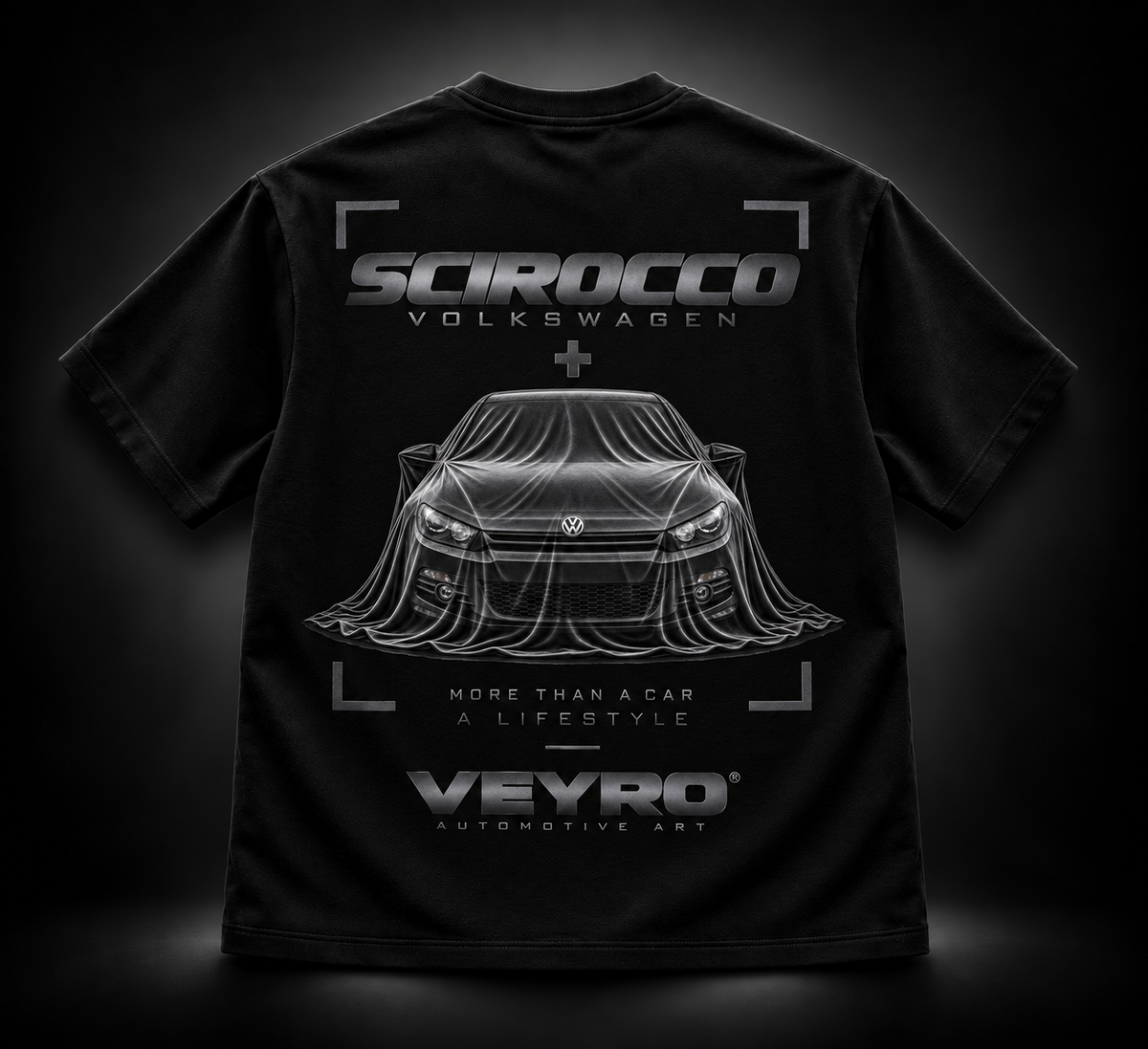 Персонализирана автомобилна тениска VEYRO Unveil – пример 1